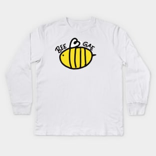 Bee Gay Pride Kids Long Sleeve T-Shirt